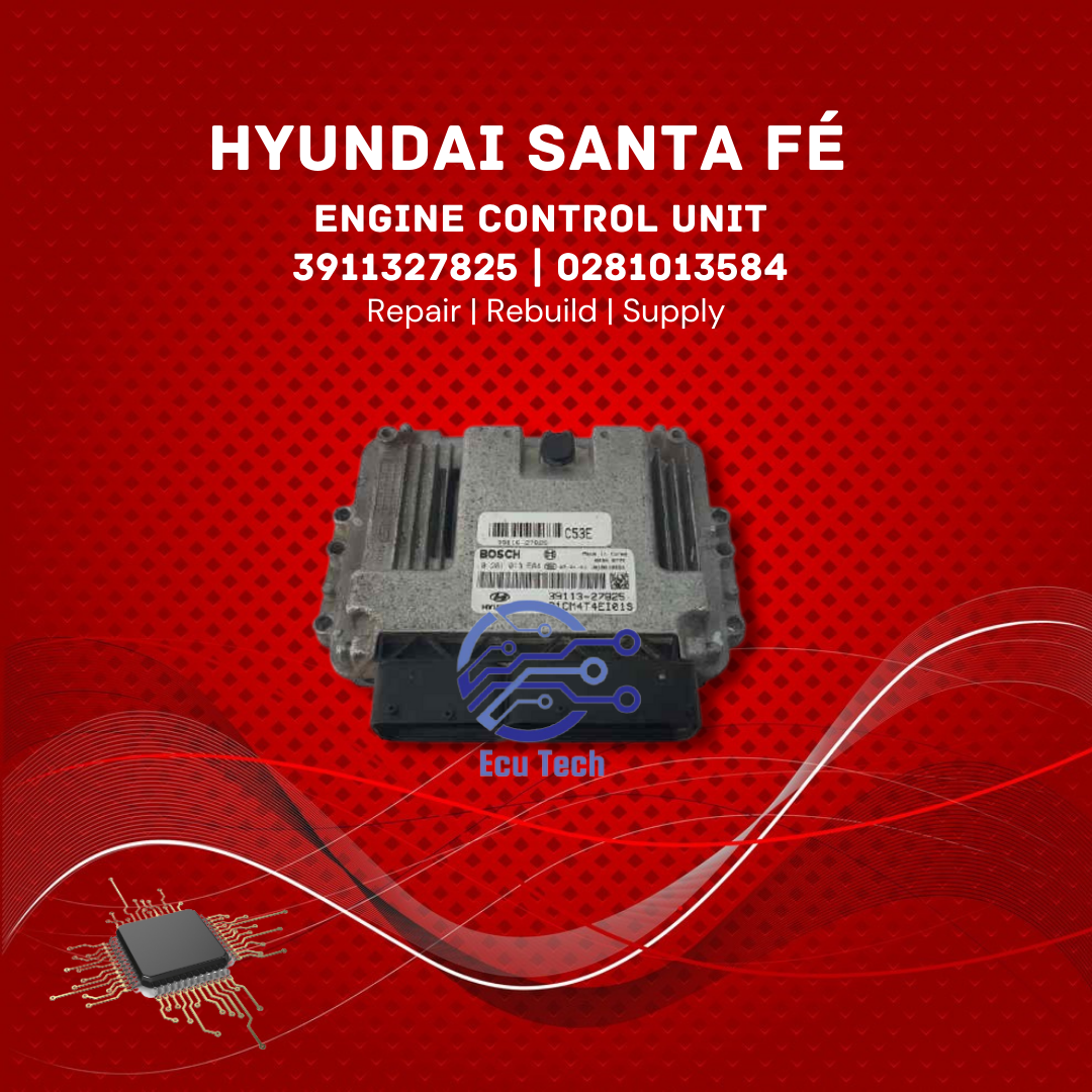 HYUNDAI SANTA FE ENGINE CONTROL UNIT ECU 3911327825 0281013584 2.2 CRDi